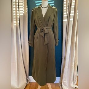 Lulus Olive Green Trench